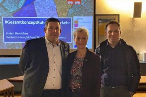 Bürgerversammlung zum Gesamtkonzept Ruhender Verkehr mit Jens Matheuszik, Martina Schnell und Hendrik Schöpper