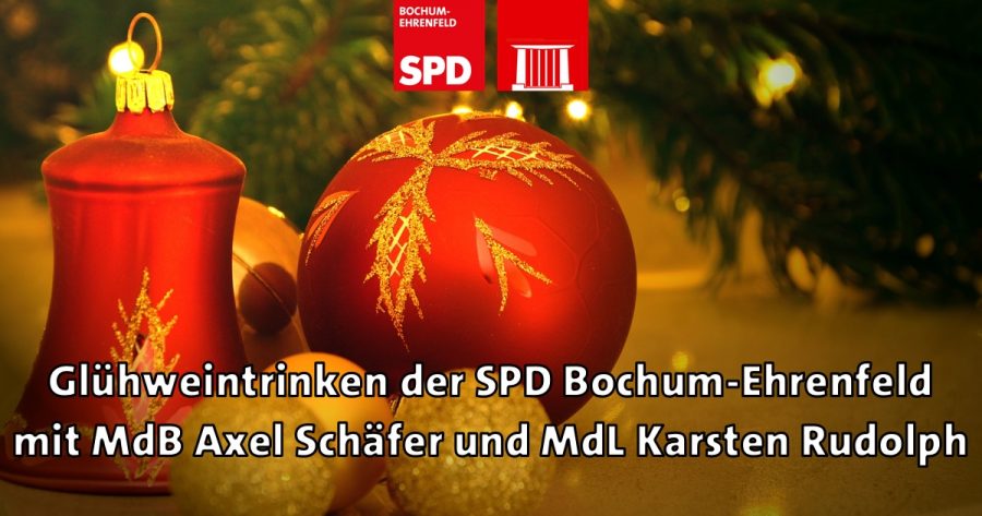 Glühweintrinken der SPD Bochum-Ehrenfeld mit MdB Axel Schäfer und MdL Karsten Rudolph