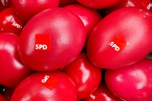 Rote Ostereier der SPD (Bochum-Ehrenfeld)