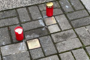 Stolpersteine von Terka Csillag und Dr. Hans Buxbaum (am Schauspielhaus Bochum)